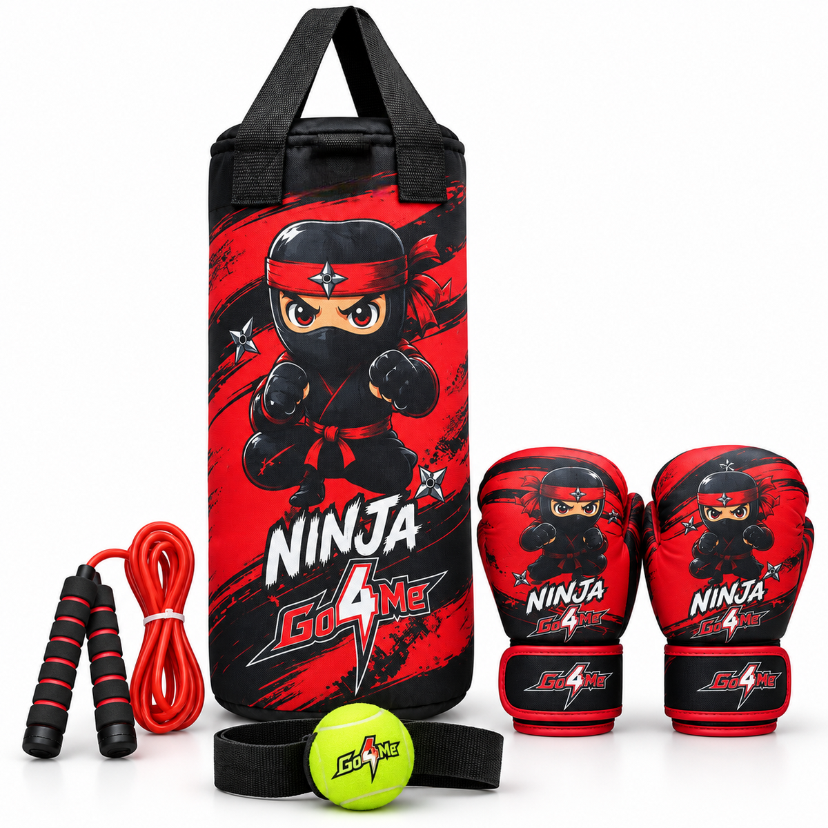 Go4Me - Kids Punching Bag Set of 4 - NINJA FLY