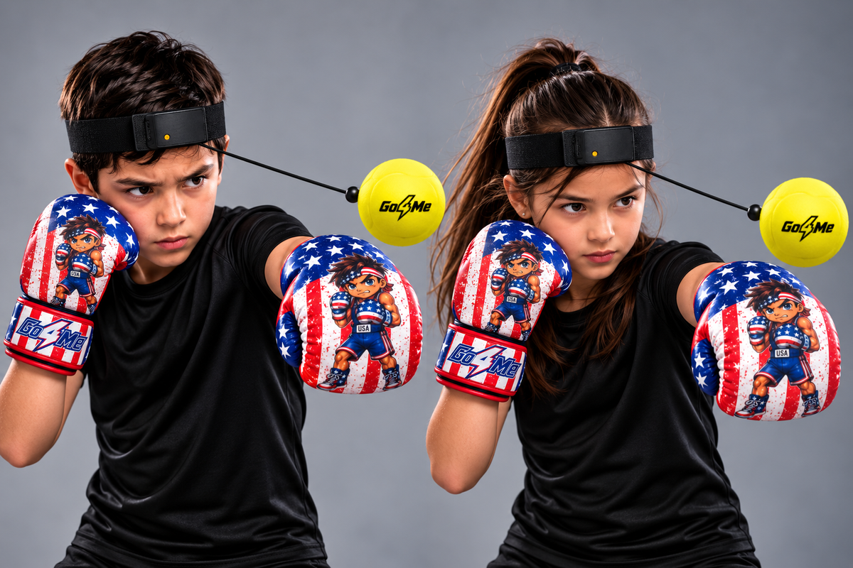 Go4Me - Kids Punching Bag Set of 4 - USA FLAG