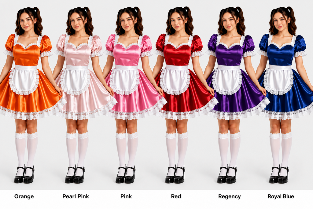 Satin - French Maid Outfit with Premium Quality