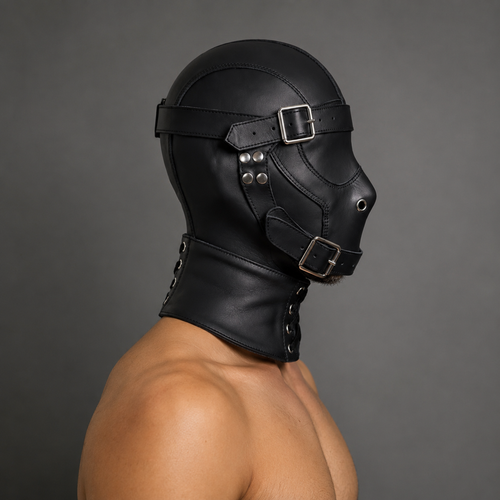 Handmade-Leather Face Mask with Premium Quality