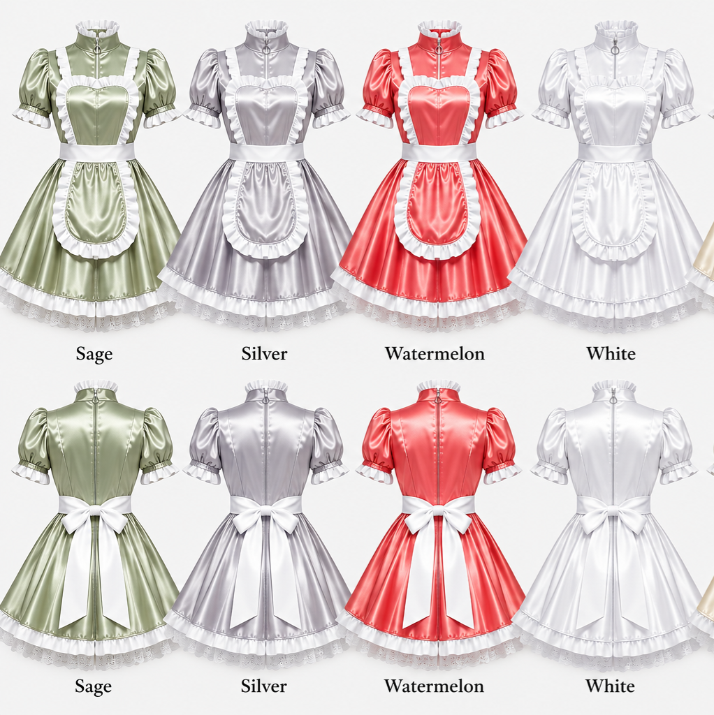 Satin - French Maid Outfit with Premium Quality