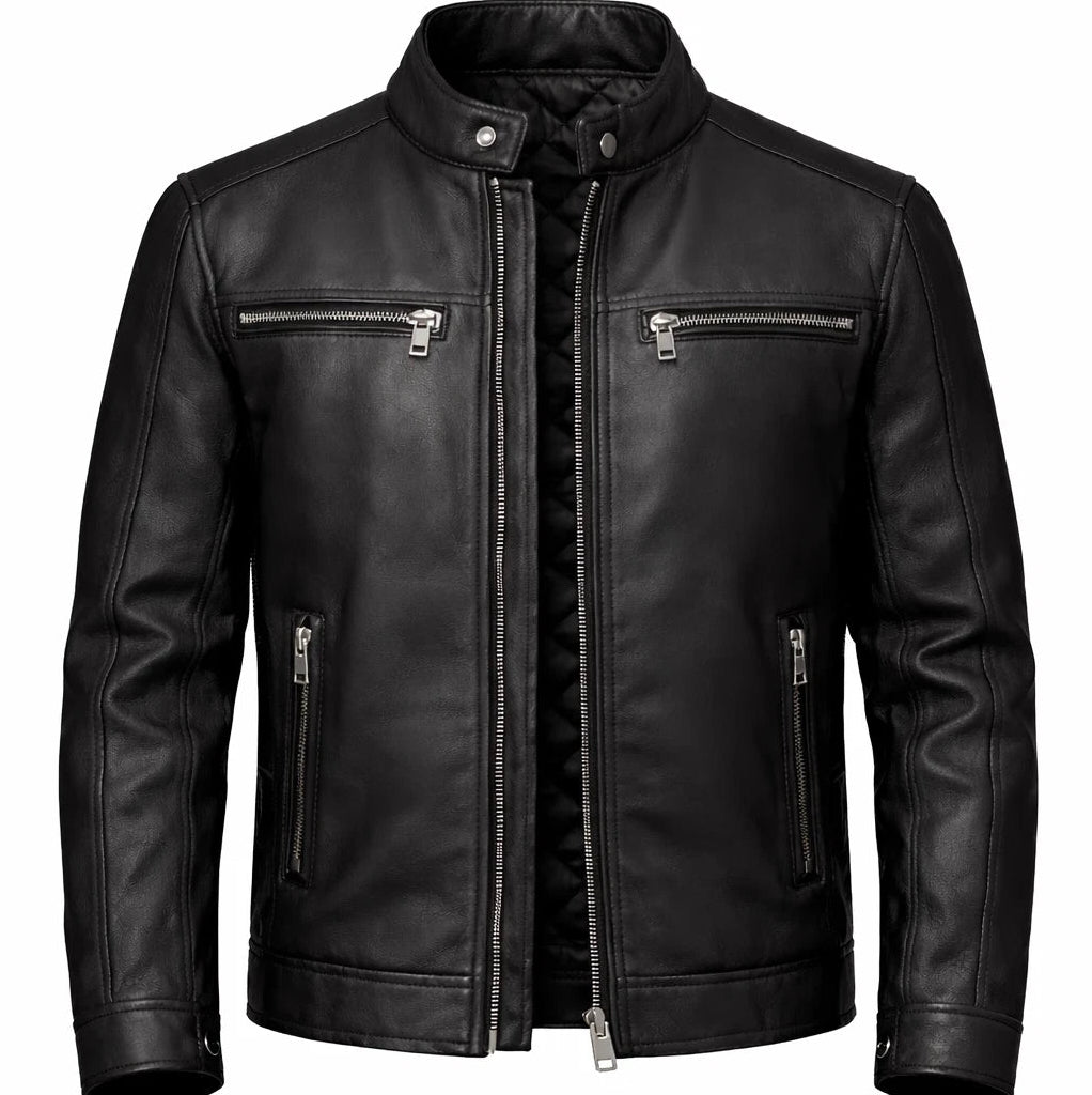 Mens Primium Leather Jacket  / Biker / Outerwear Jacket