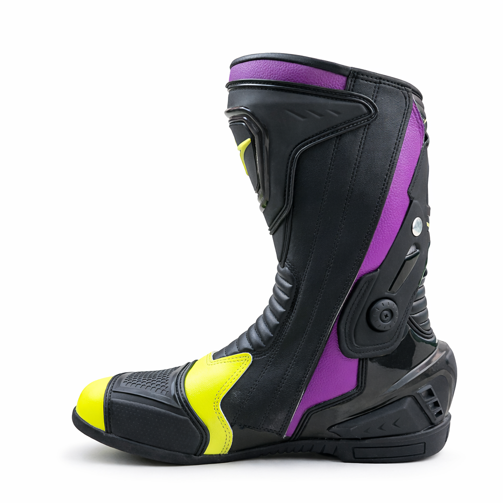 Motorcycle Leather Racing Boots