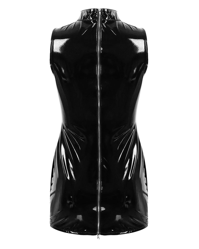 Latex Details Dress