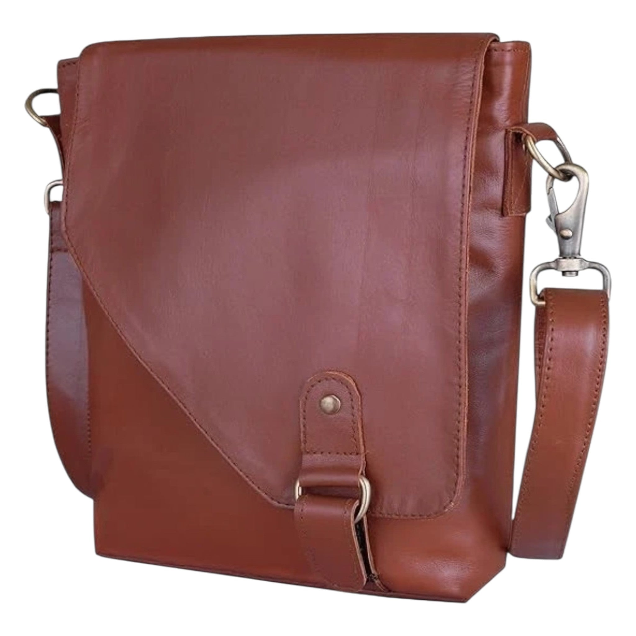 Genuine Leather Crossbody Bag Unisex Shoulder Sling Travel Messenger Purse