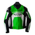 KAWASAKI- Motorcycle Cowhide Leather Jacket