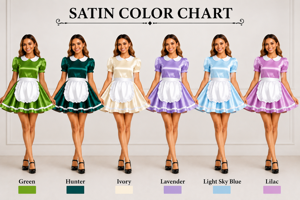 Satin - French Maid Outfit with Premium Quality