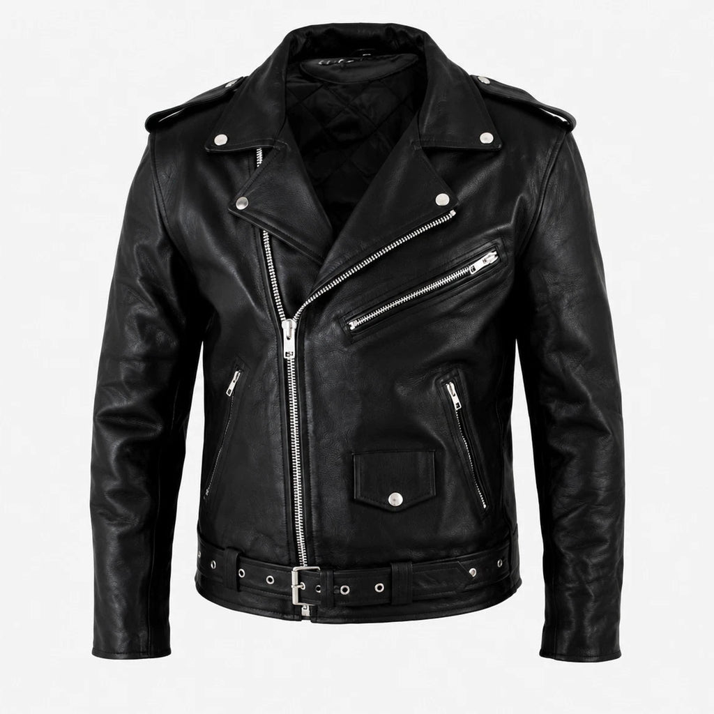 Mens Primium Leather Jacket Vintage / Biker / Outerwear Jacket
