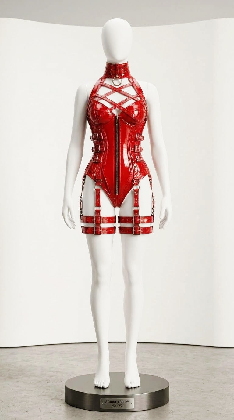 PVC Gloss OverBust Corset - NET