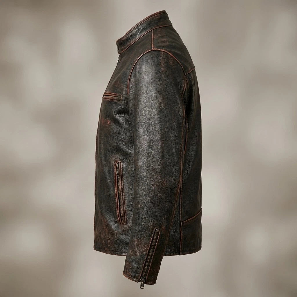 Mens Primium Leather Jacket  / Biker / Outerwear Jacket