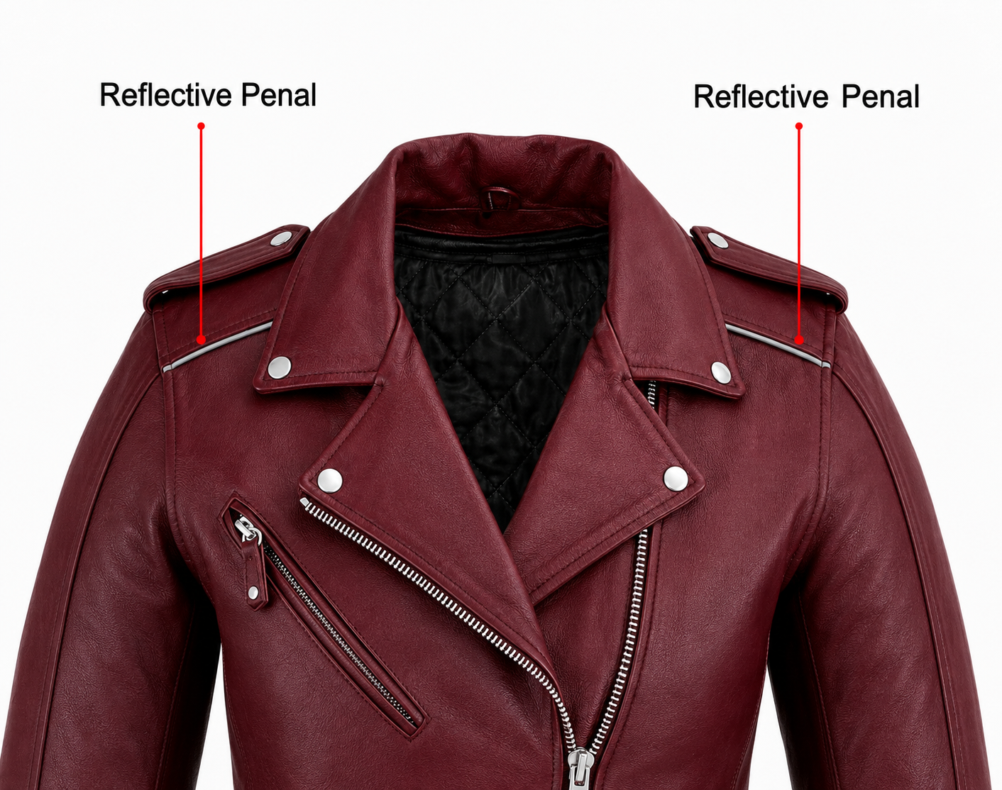 Women's Motorcycle Premium Cow Hide Thick Leather Jacket Zip Out Liner-USA