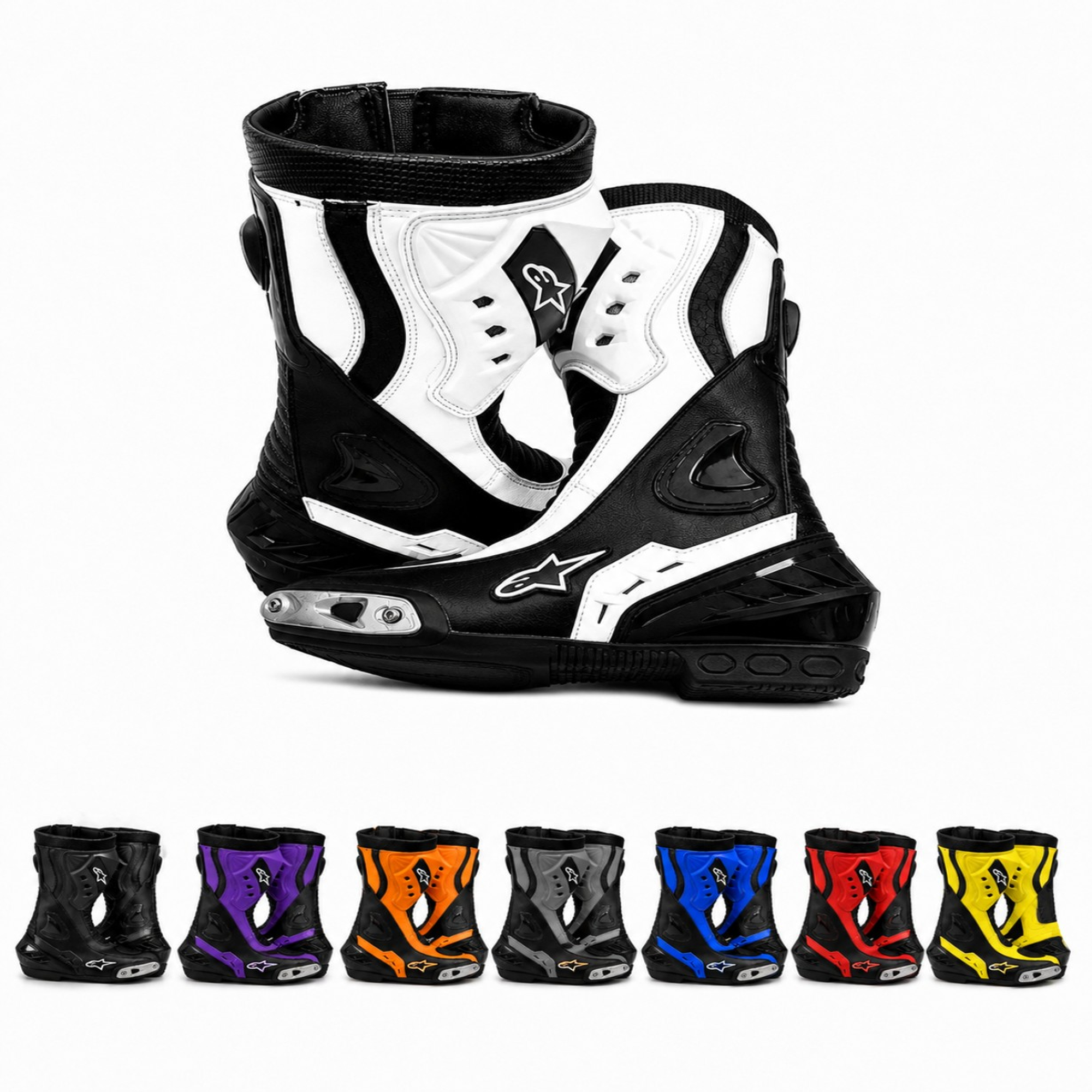Sport Bike Motorcycle Boots Racing Track Street Gear Protective Armor