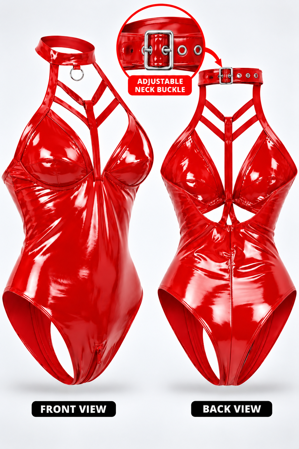 PVC Gloss OverBust Body Suit