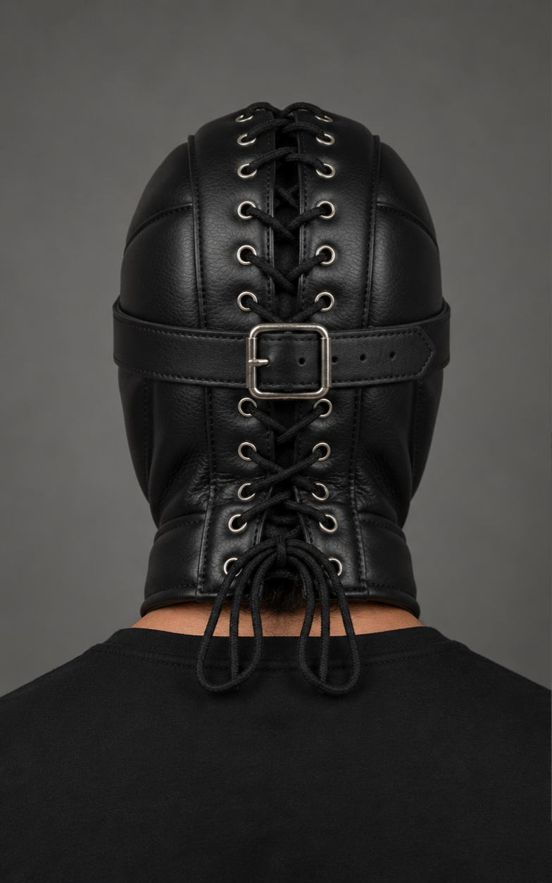 Handmade-Leather Face Mask with Premium Quality & Adjustable
