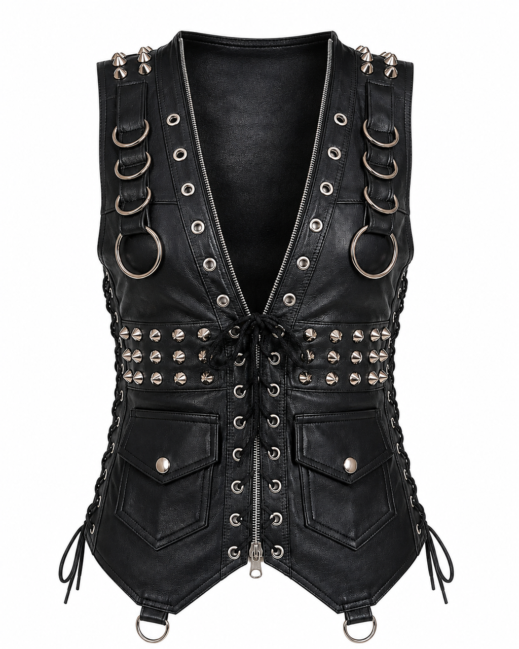 Handmade Women’s Studed Leather Vest