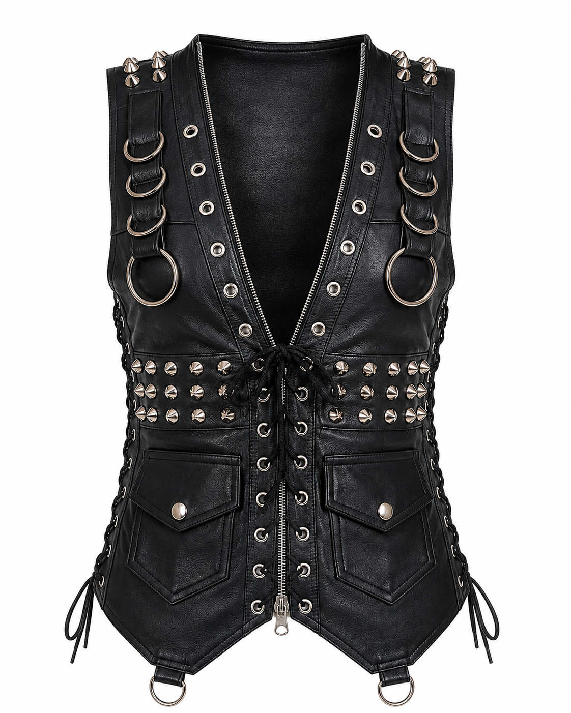 Handmade Women’s Studed Leather Vest