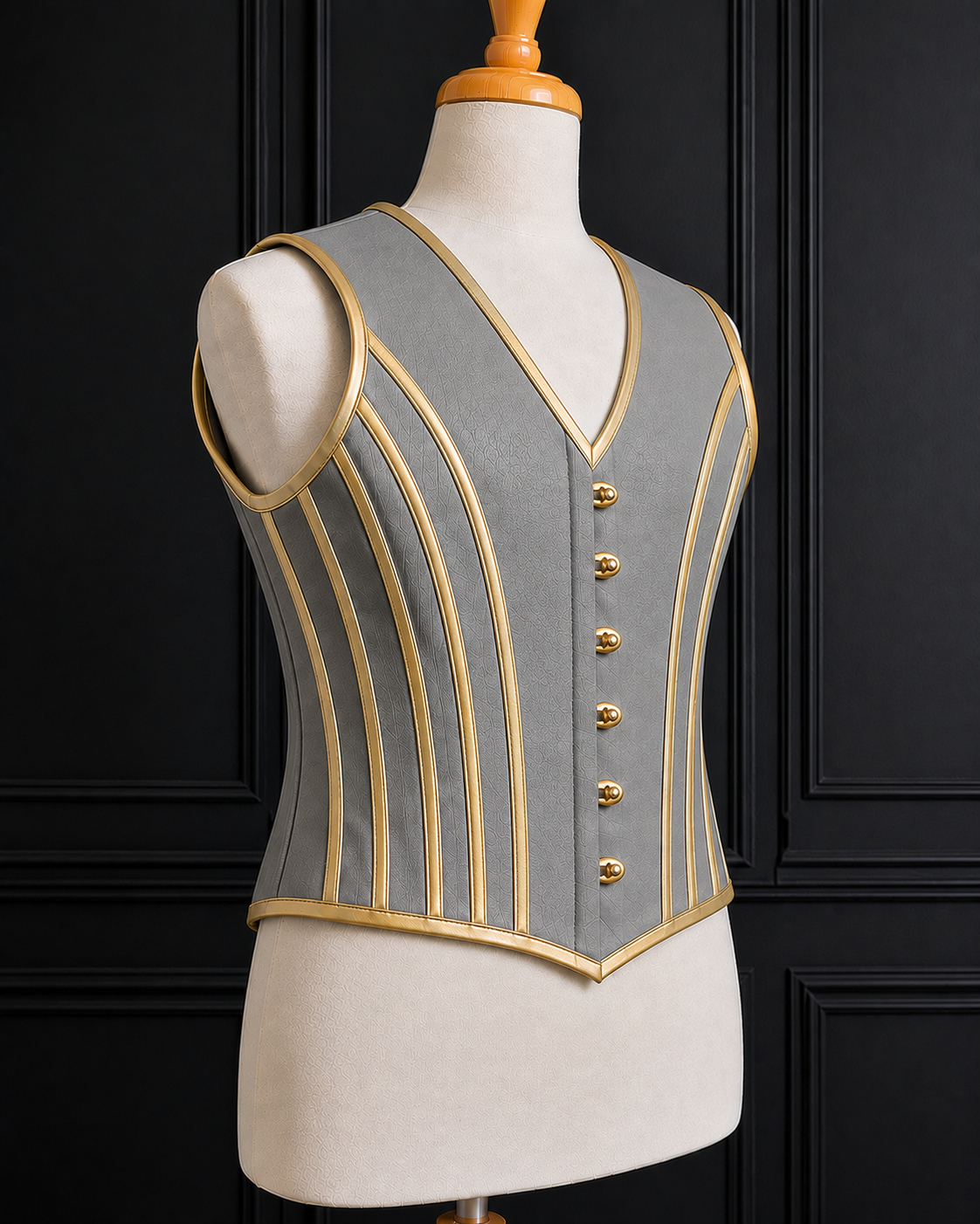 Men Corset Vest Steel Boned Waist Trainer Tummy Control Cadual Formal Party Vest-USA