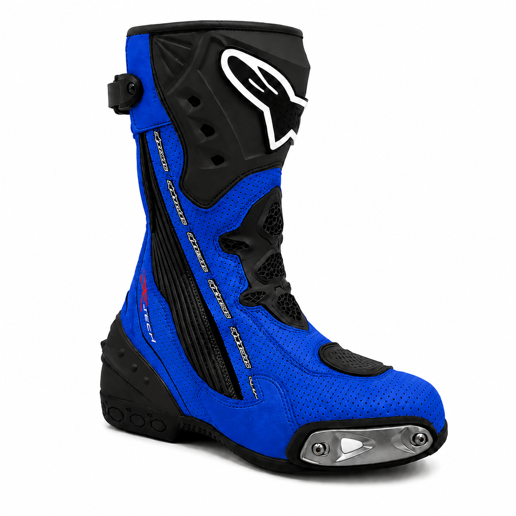 Motorcycle Leather Racing Boots