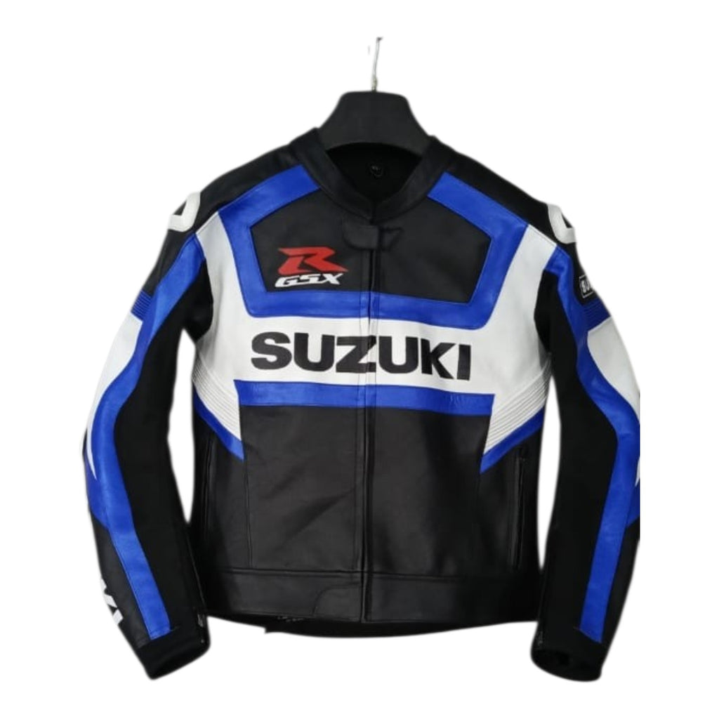 SUZUKI - Motorcycle Cowhide Leather Jacket