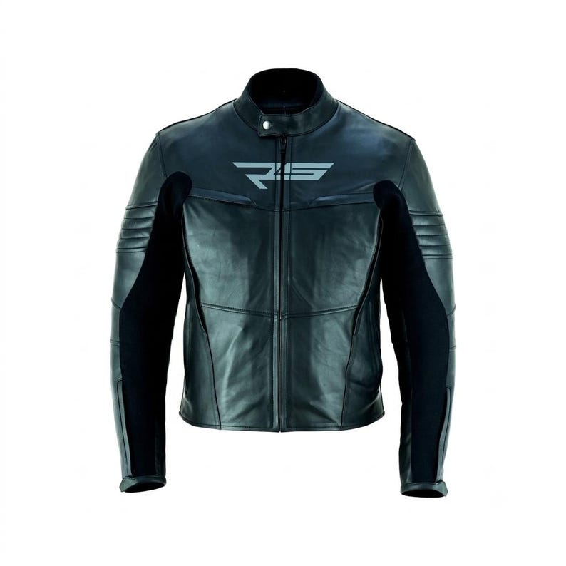 Liam-Men Cafe Racer Leather Motorcycle Jacket Cowhide Biker Riding Safety Gear