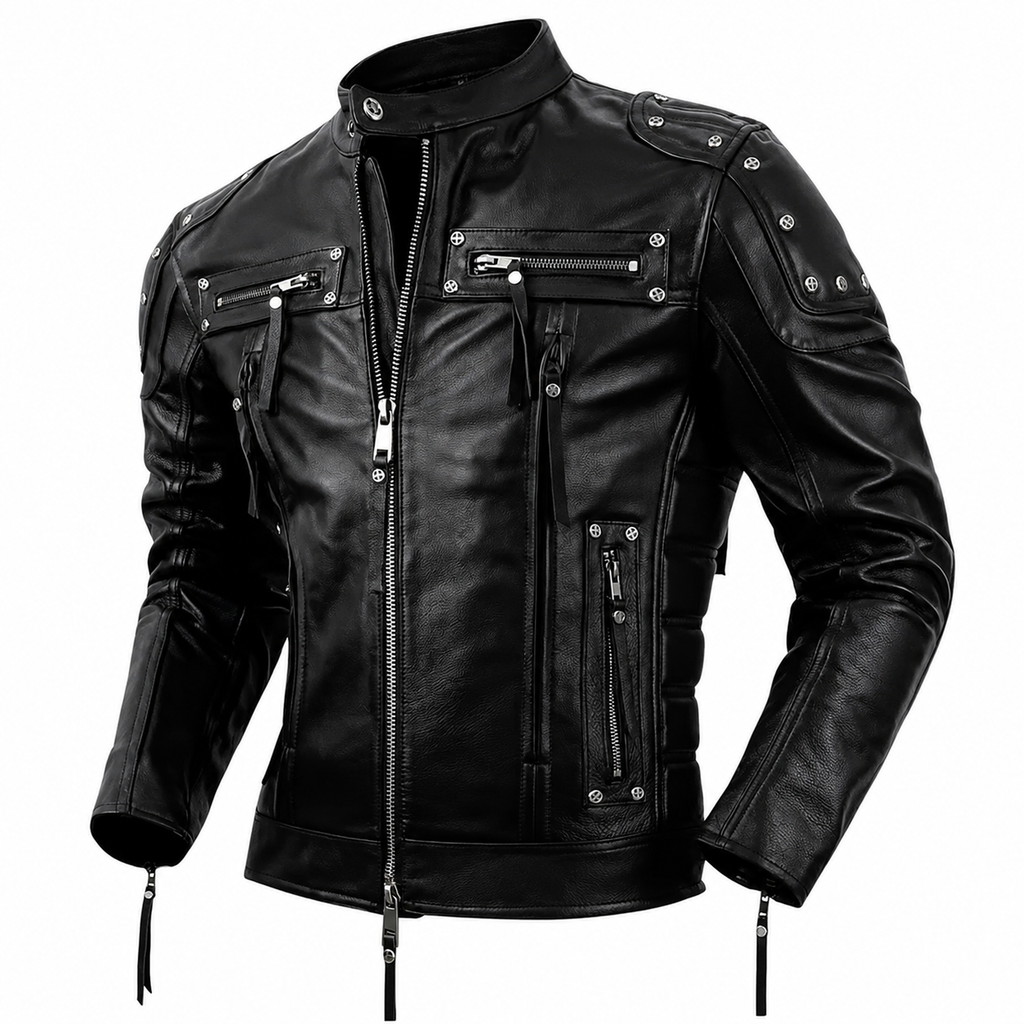 Mens Primium Leather Jacket  / Biker / Outerwear Jacket