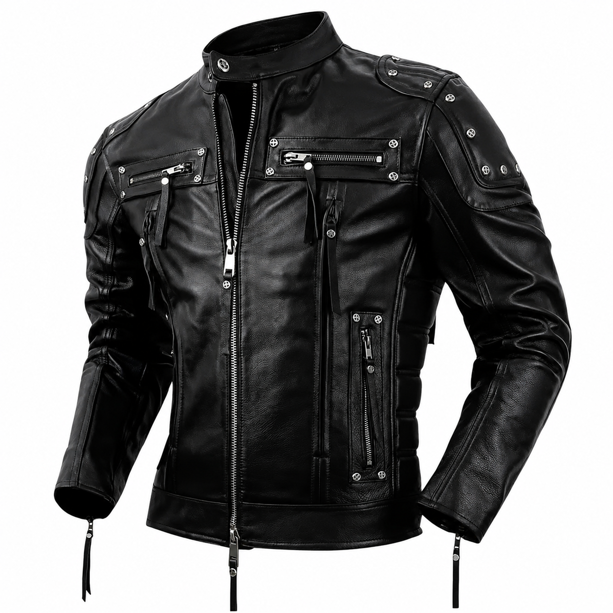 Mens Primium Leather Jacket  / Biker / Outerwear Jacket