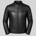 Mens Primium Leather Jacket - Ionic Black Leather Jacket