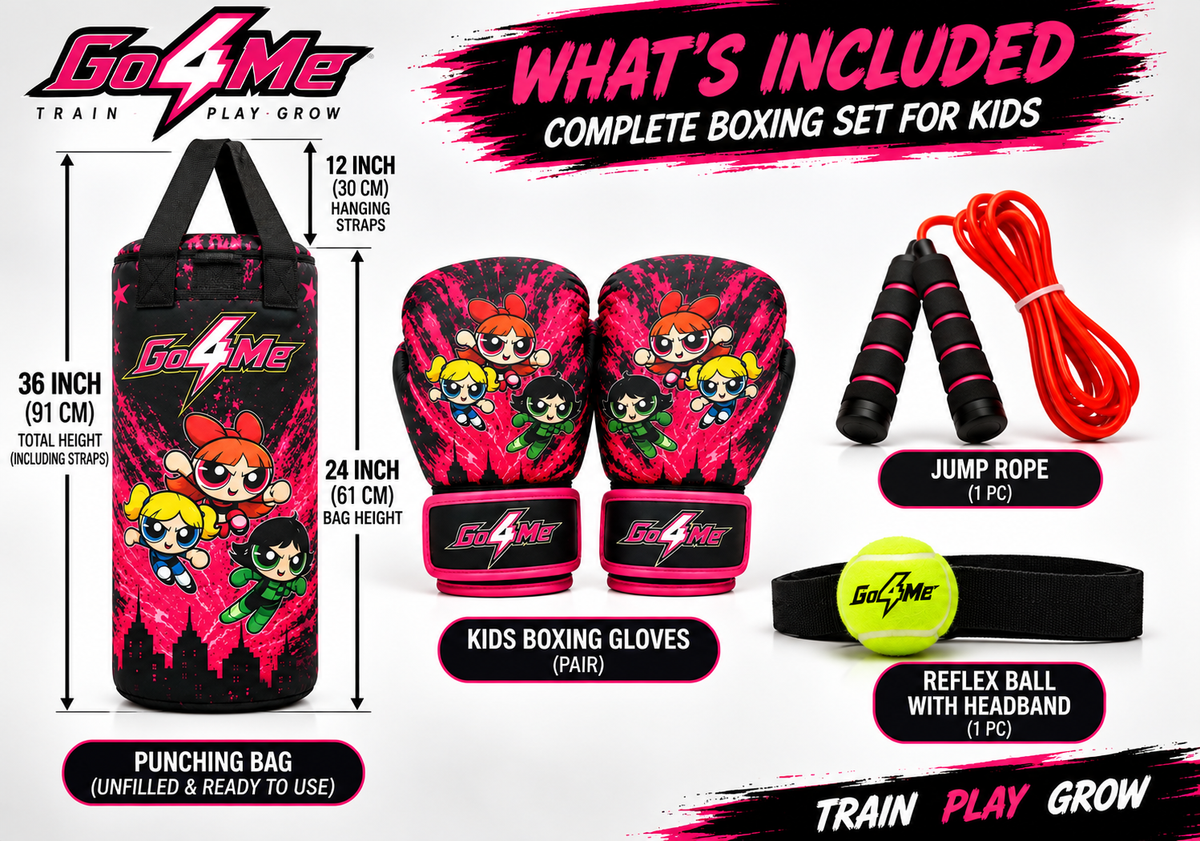 Go4Me - Kids Punching Bag Set of 4 - PUFF GIRLS