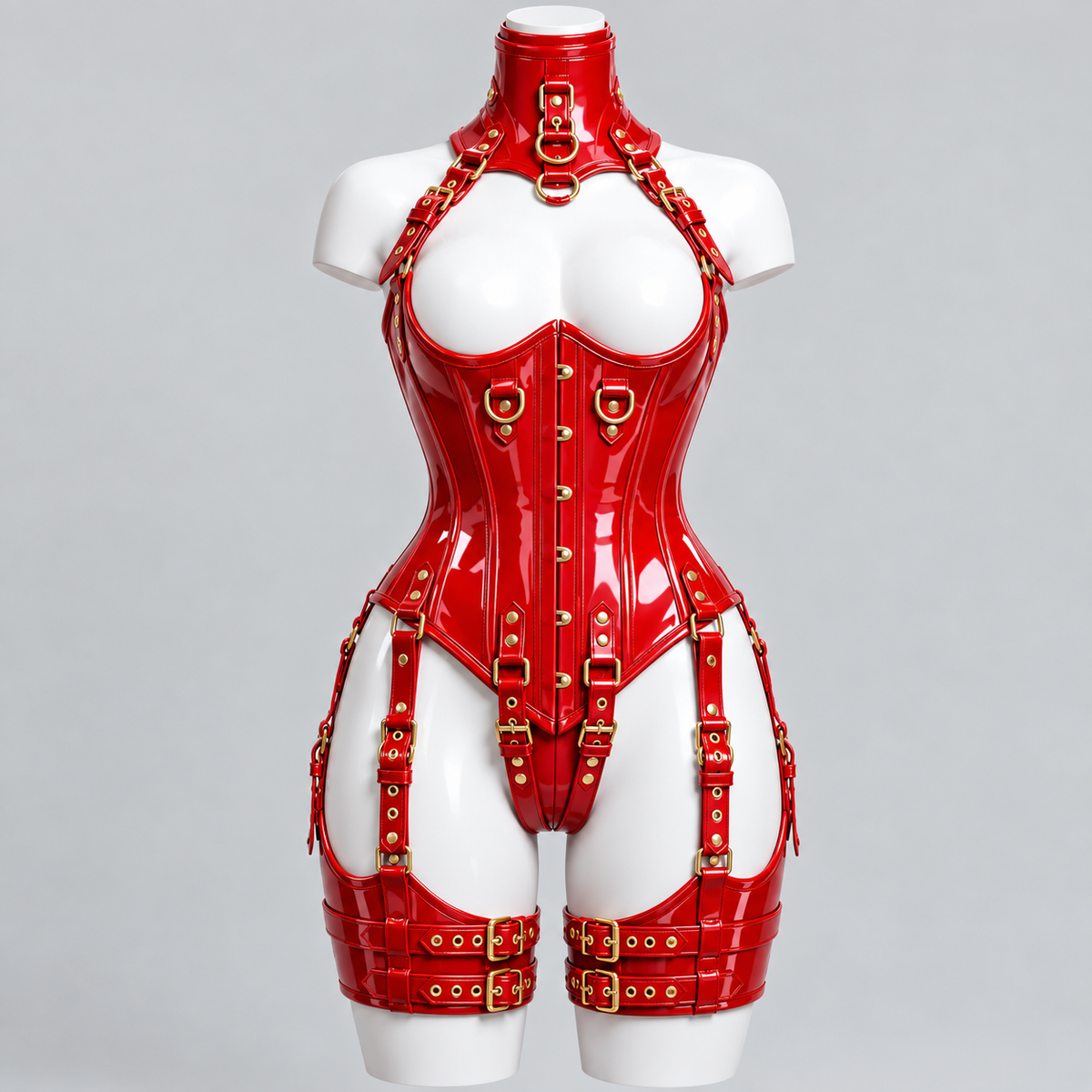 PVC Gloss UnderBust Corset - SSW