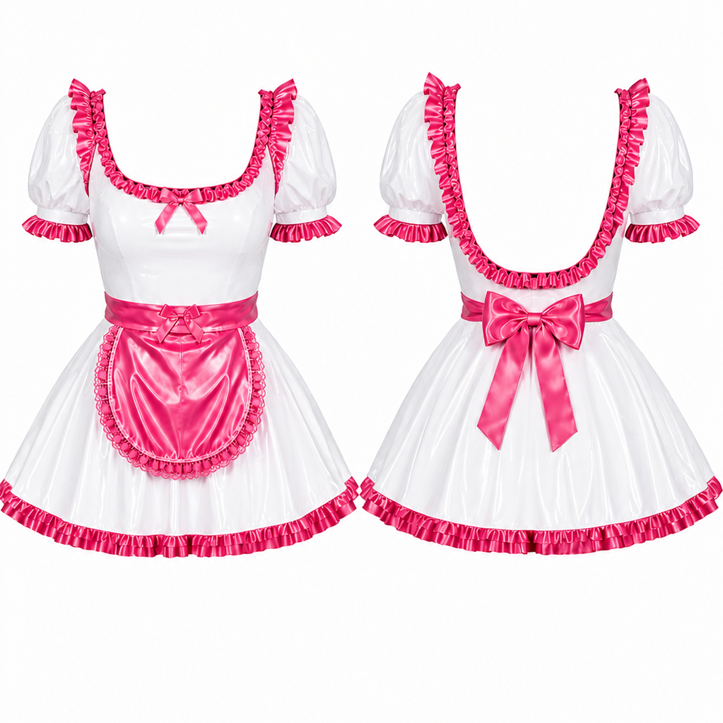 Glossy PVC Maid Dress – Customizable