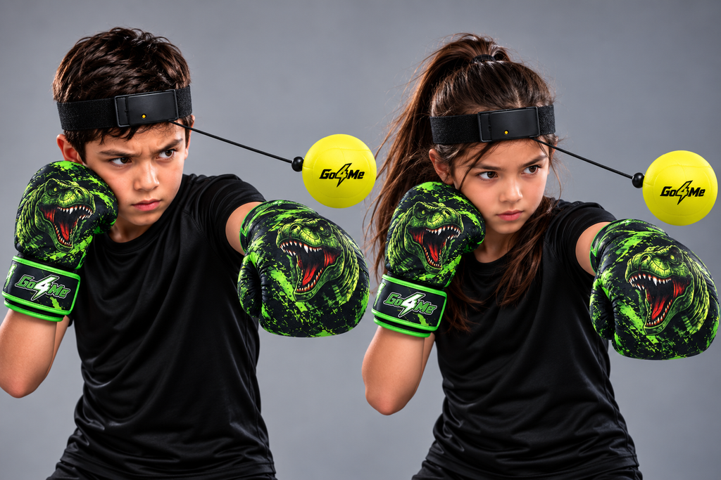 Go4Me - Kids Punching Bag Set of 4 - DINOSAUR ROAR