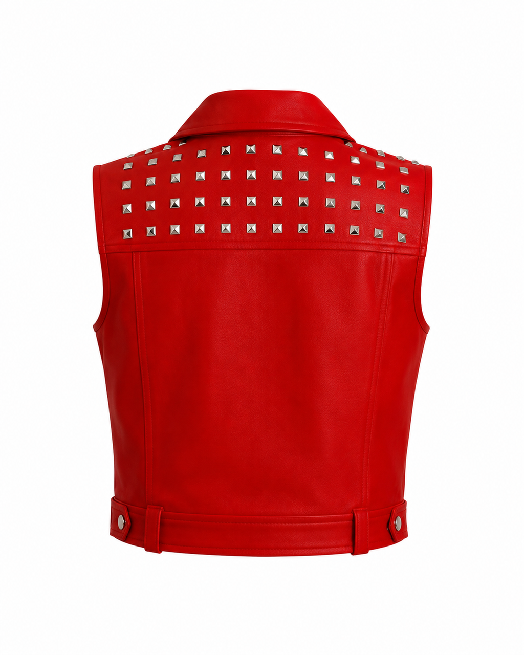 Handmade Women’s  Leather Vest Slim Fit