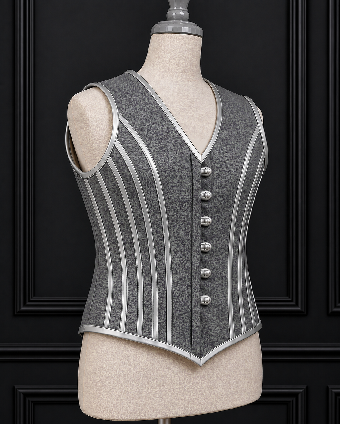 Men Corset Vest Steel Boned Waist Trainer Tummy Control Cadual Formal Party Vest-USA
