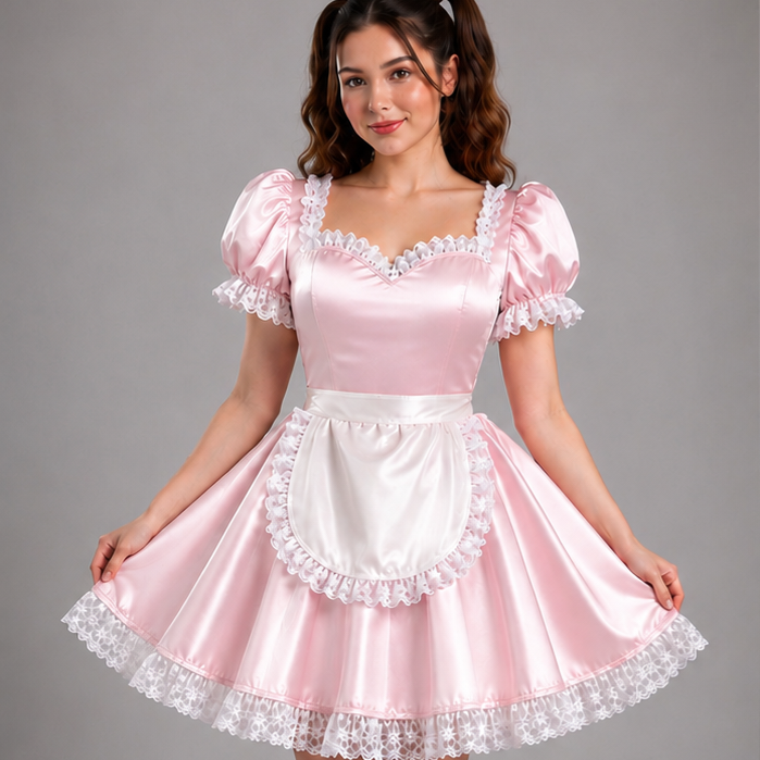 Satin - French Maid Outfit with Premium Quality