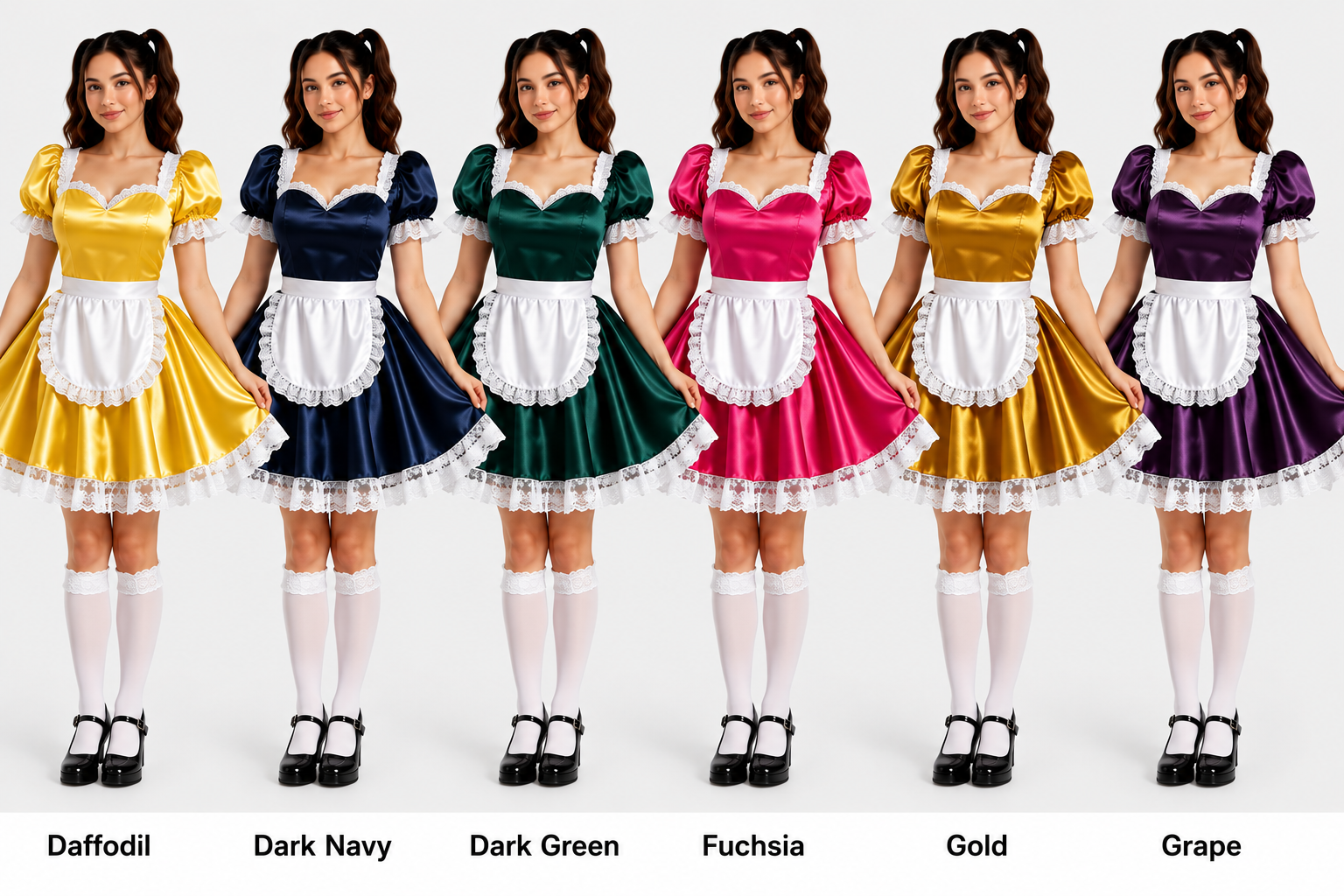 Satin - French Maid Outfit with Premium Quality