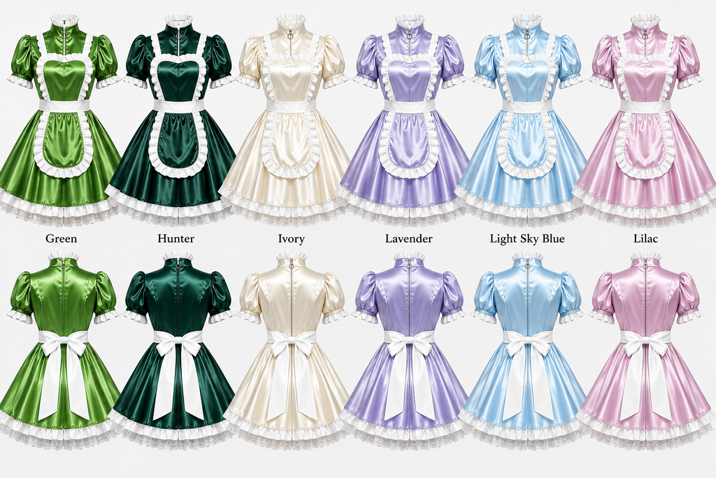 Satin - French Maid Outfit with Premium Quality