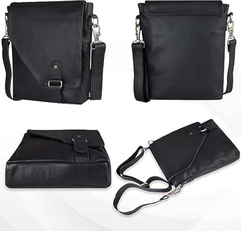 Genuine Leather Crossbody Bag Unisex Shoulder Sling Travel Messenger Purse