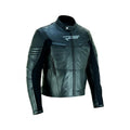 Liam-Men Cafe Racer Leather Motorcycle Jacket Cowhide Biker Riding Safety Gear