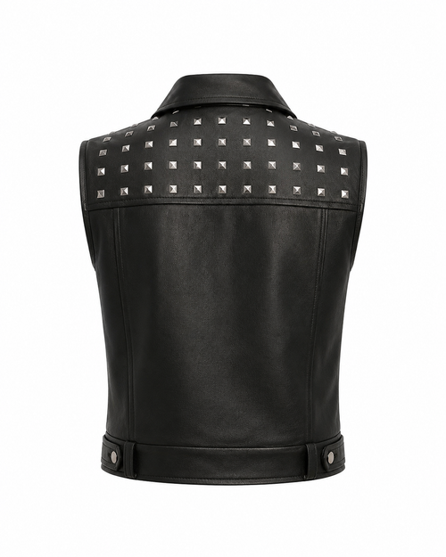 Handmade Women’s  Leather Vest Slim Fit