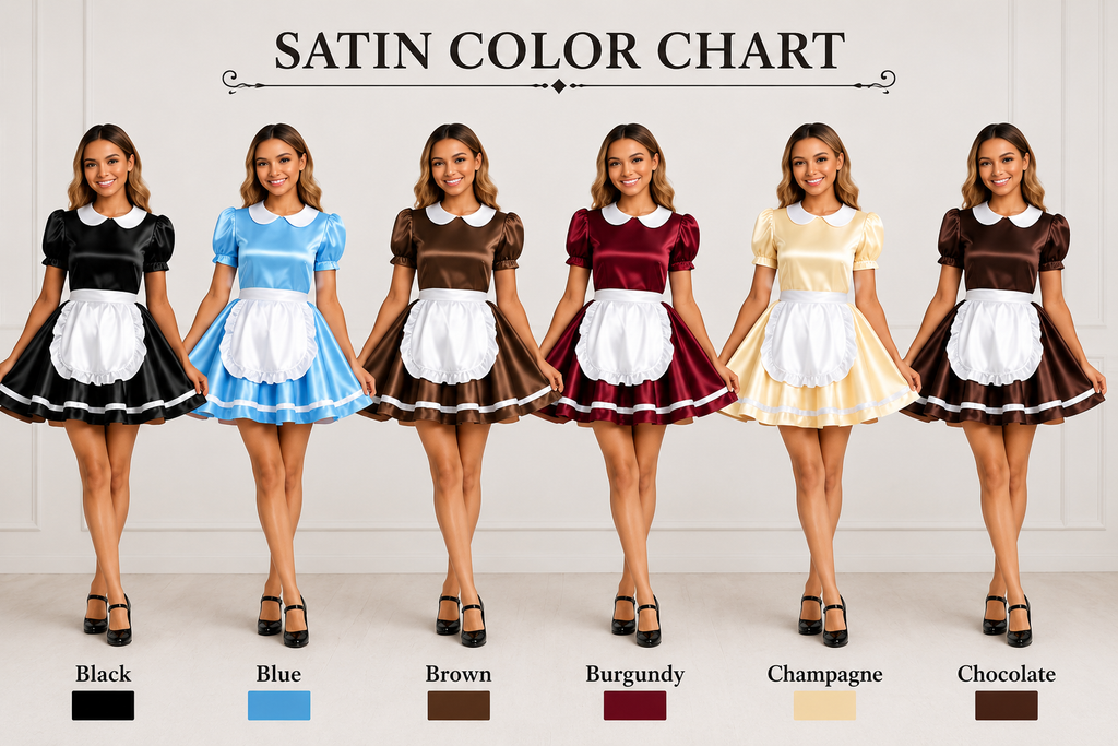 Satin - French Maid Outfit with Premium Quality