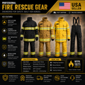 Firefighter Suit With NFPA1971 Certified