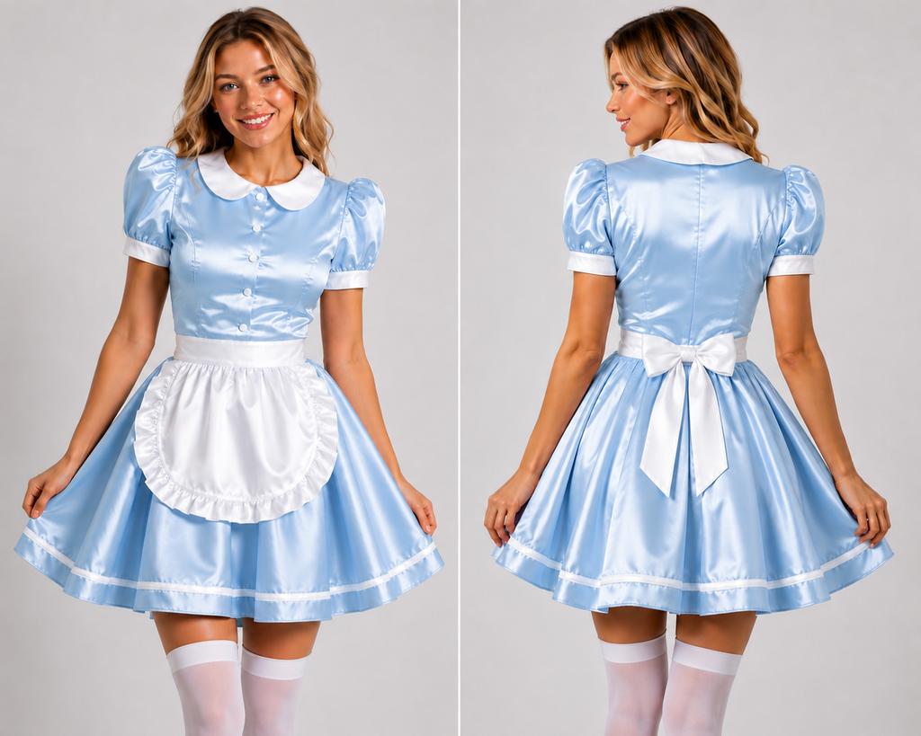 Satin - French Maid Outfit with Premium Quality