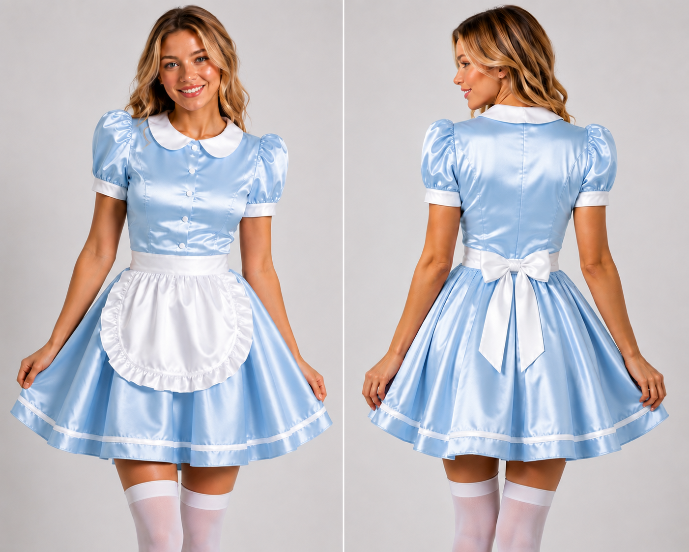 Satin - French Maid Outfit with Premium Quality