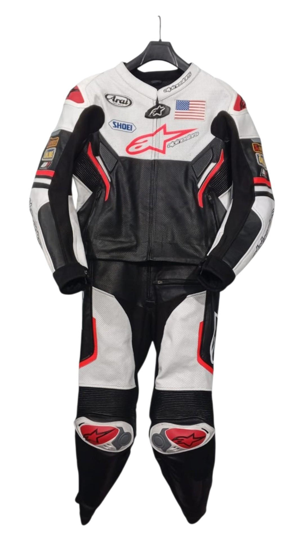 Cowhide Leather Motorcycle Racing Suits