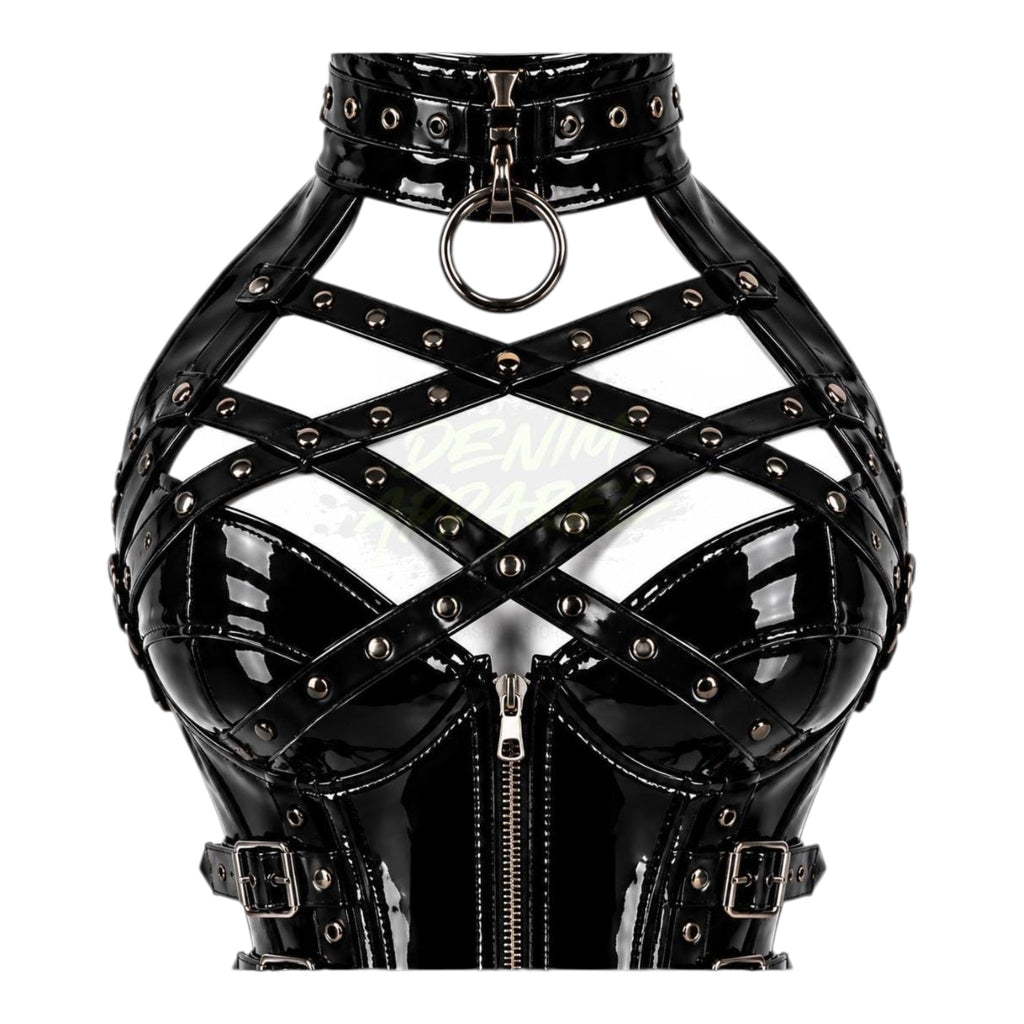 PVC Gloss OverBust Corset - NET