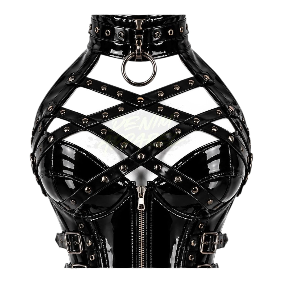 PVC Gloss OverBust Corset - NET