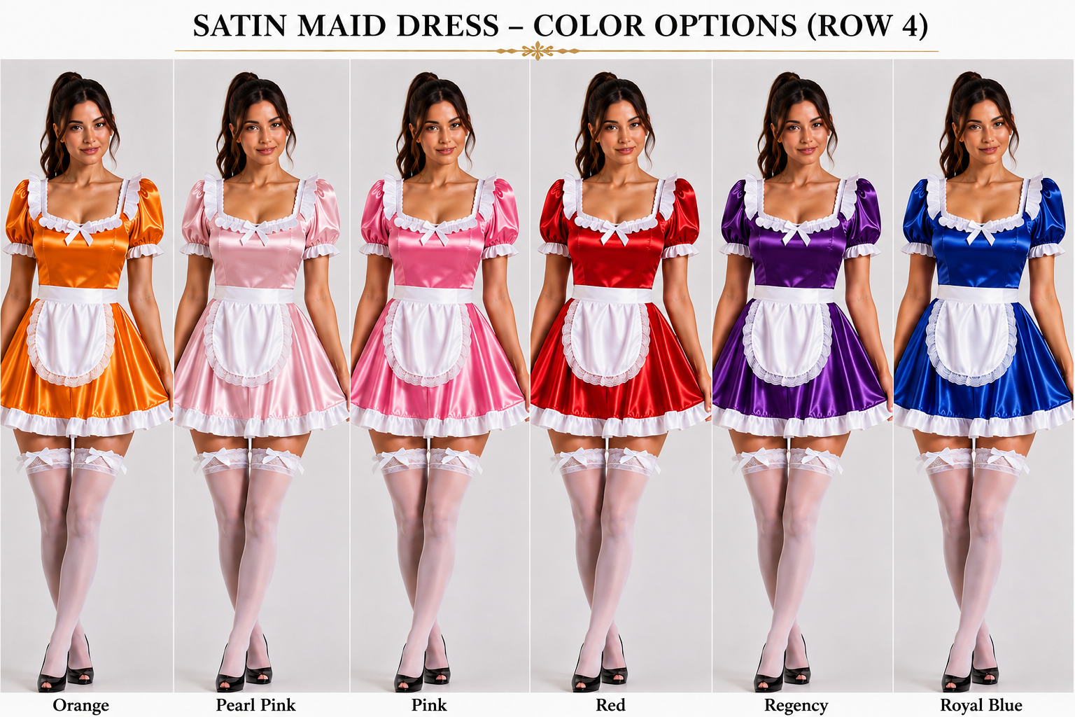 Satin - French Maid Outfit with Premium Quality