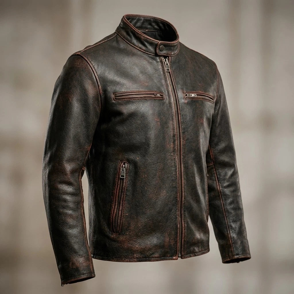 Mens Primium Leather Jacket  / Biker / Outerwear Jacket