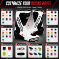 CUSTOMIZED - Sport Bike Motorcycle Boots Racing Track Street Gear Protective Armor