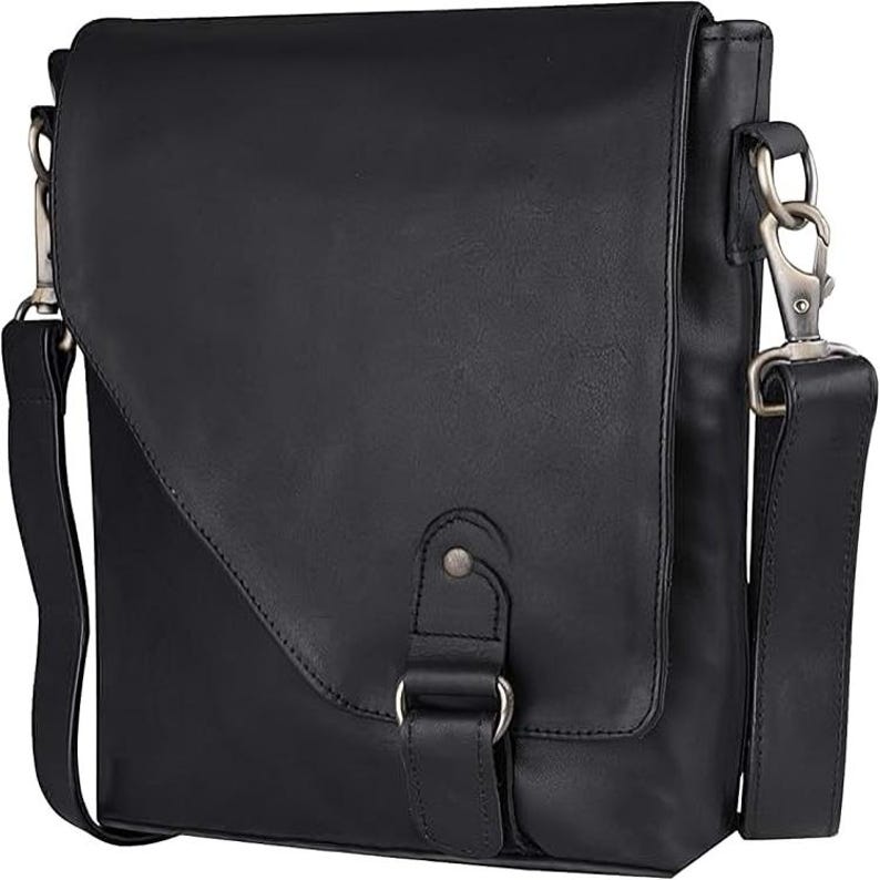 Genuine Leather Crossbody Bag Unisex Shoulder Sling Travel Messenger Purse